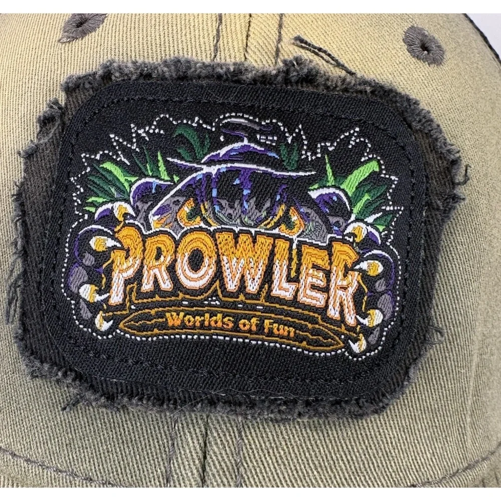 Worlds Of Fun Prowler Roller Coaster Kansas City Baseball Trucker Hat Cap